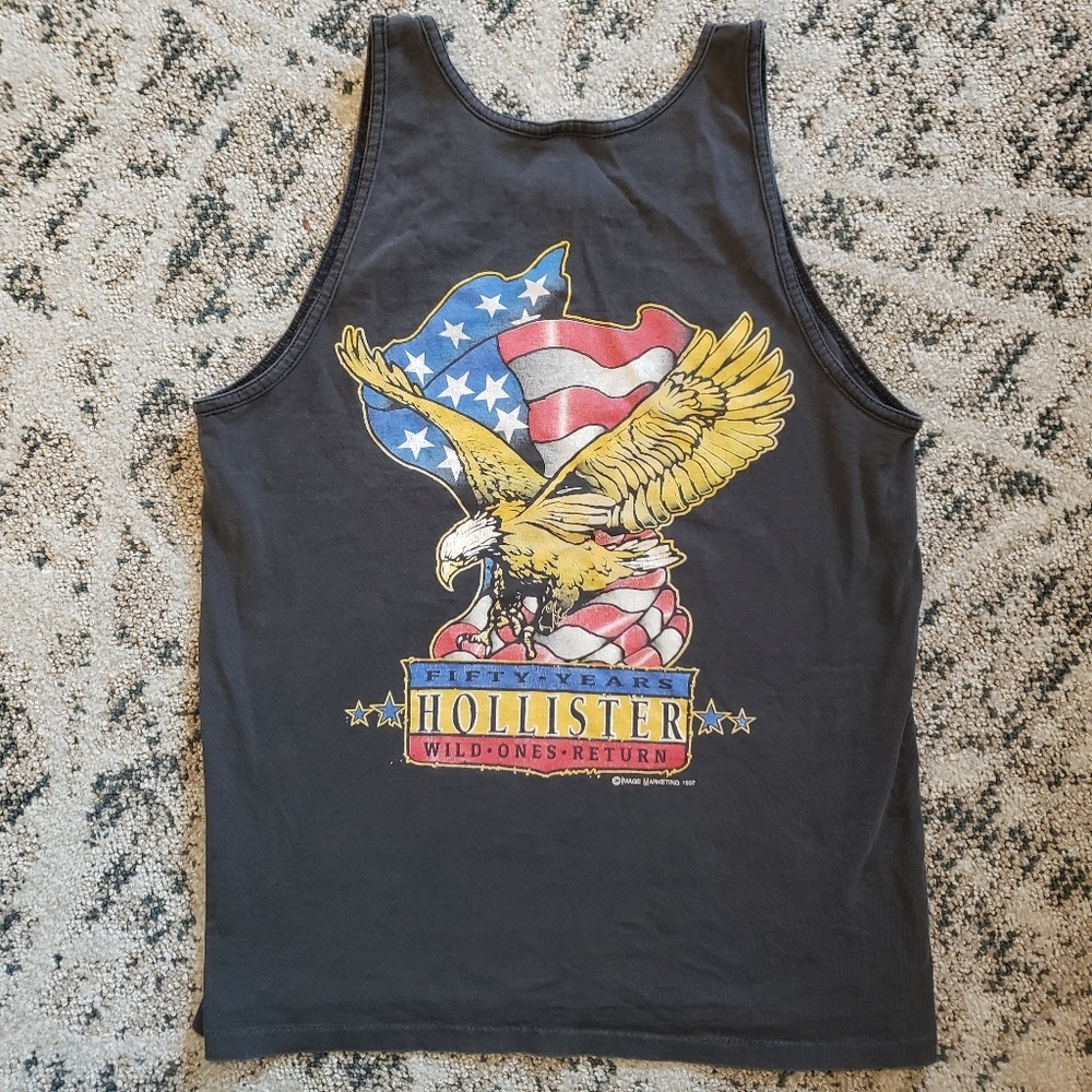 Vintage Black Hollister Rally Wild Ones Return Tank
